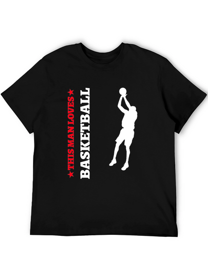 This Man Loves Basketball Graphic Tee