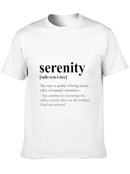 Serenity Definition Black T-Shirt