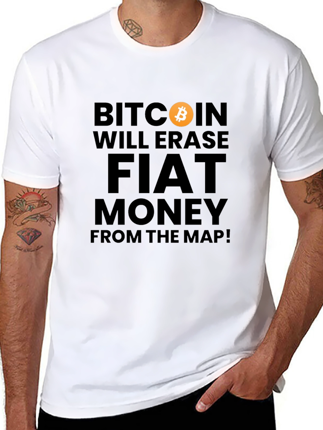 Bitcoin Will Erase Fiat Money T-Shirt