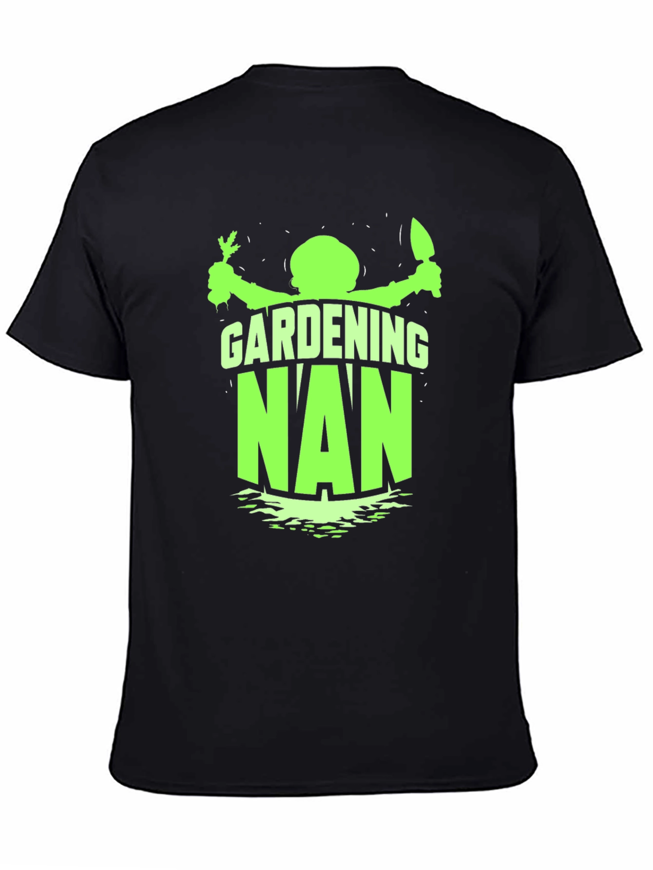 Gardening Nan Black T-Shirt