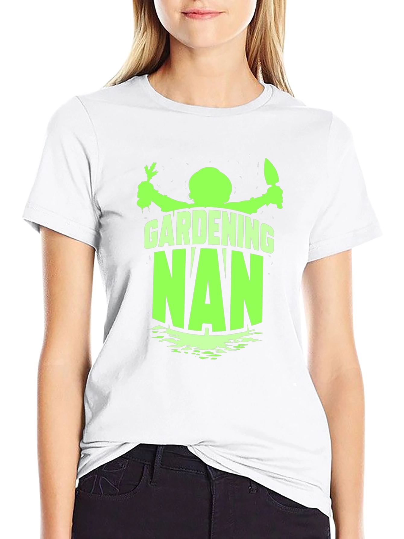 Gardening Nan Black T-Shirt
