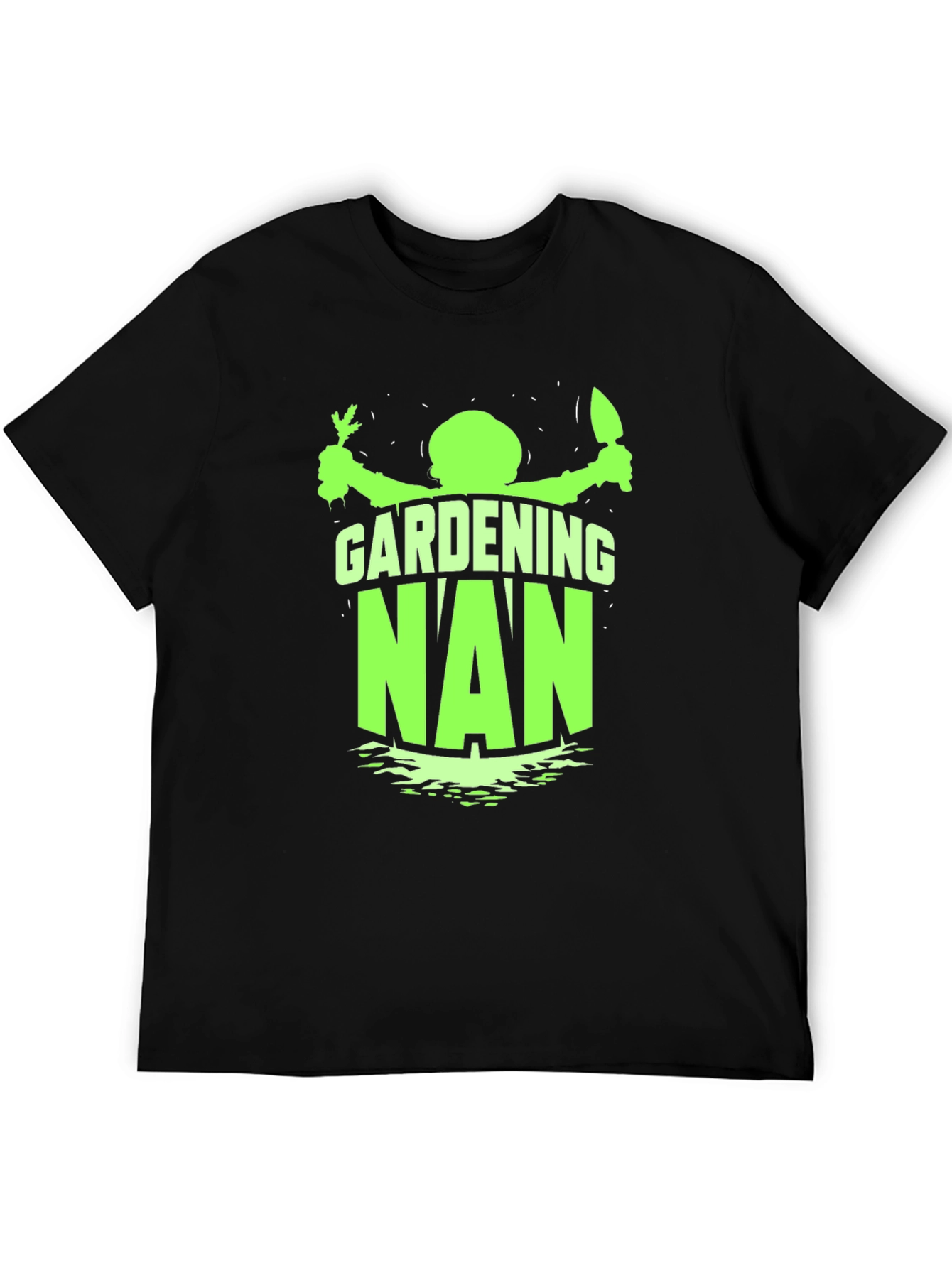Gardening Nan Black T-Shirt