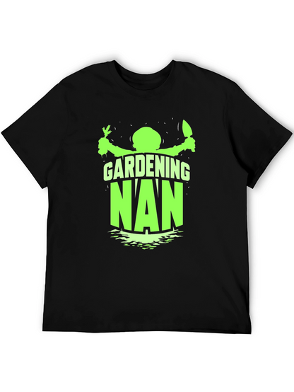 Gardening Nan Black T-Shirt