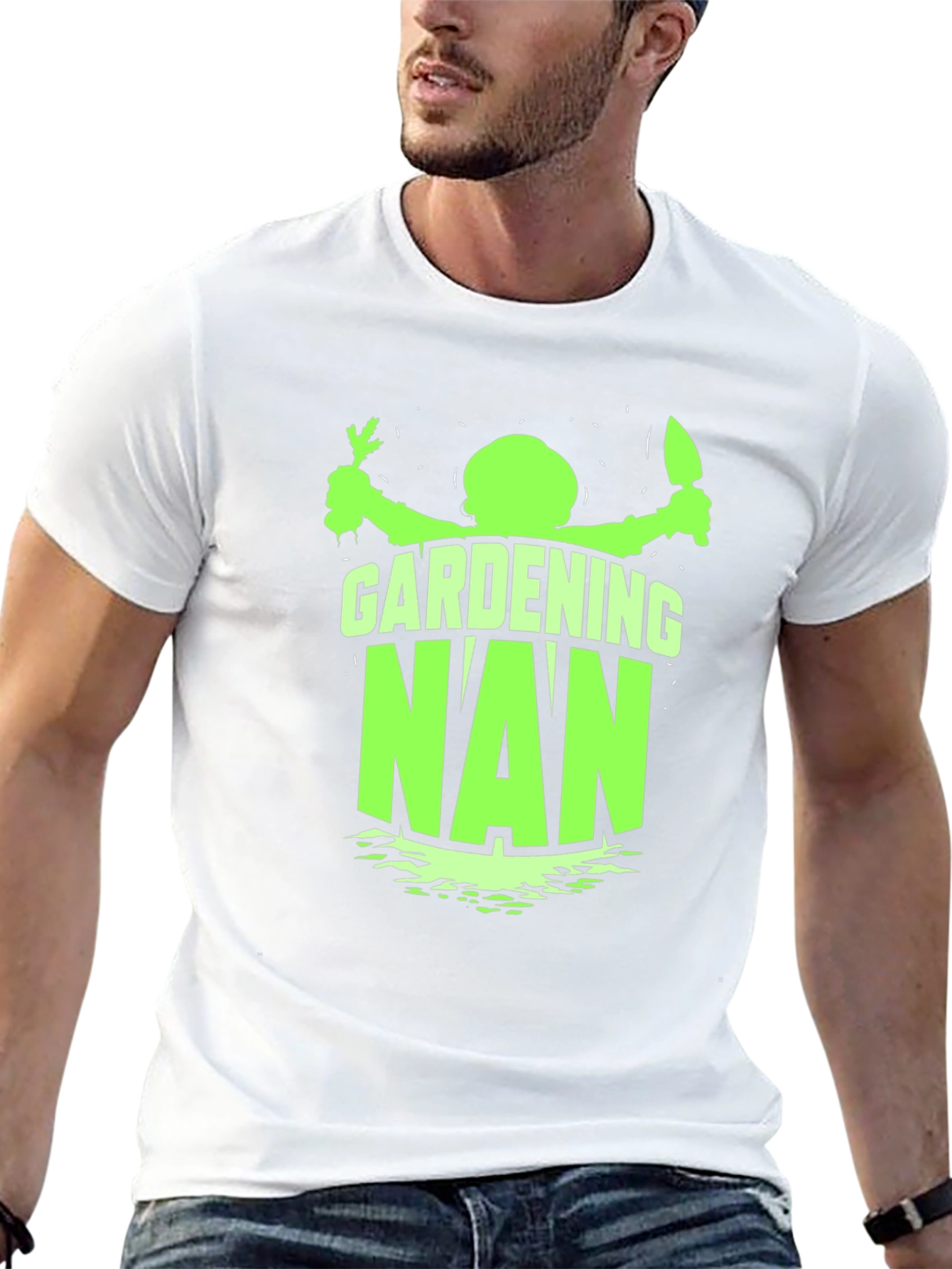 Gardening Nan Black T-Shirt
