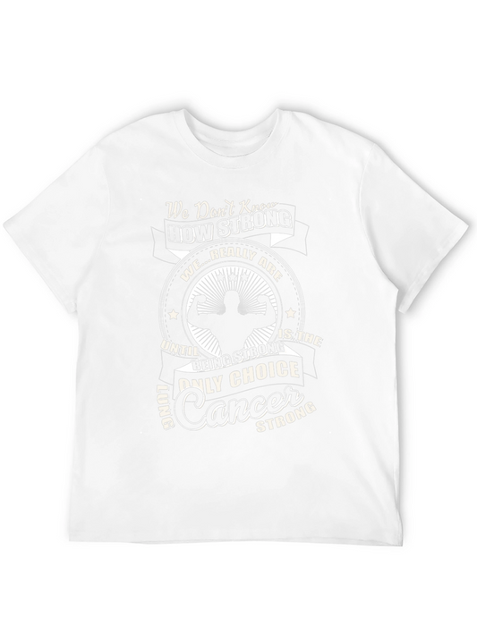 Lung Cancer Strong Black T-Shirt