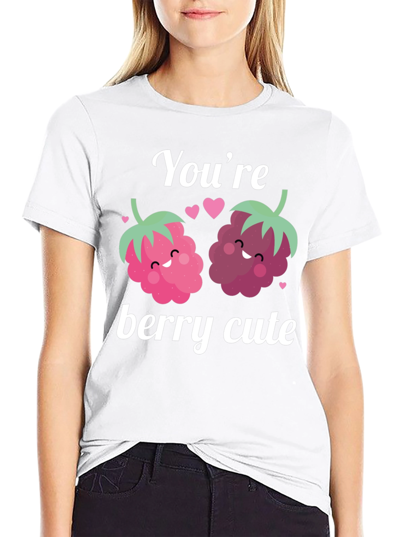 Youre Berry Cute Graphic Tee - Valentines Day Shirt