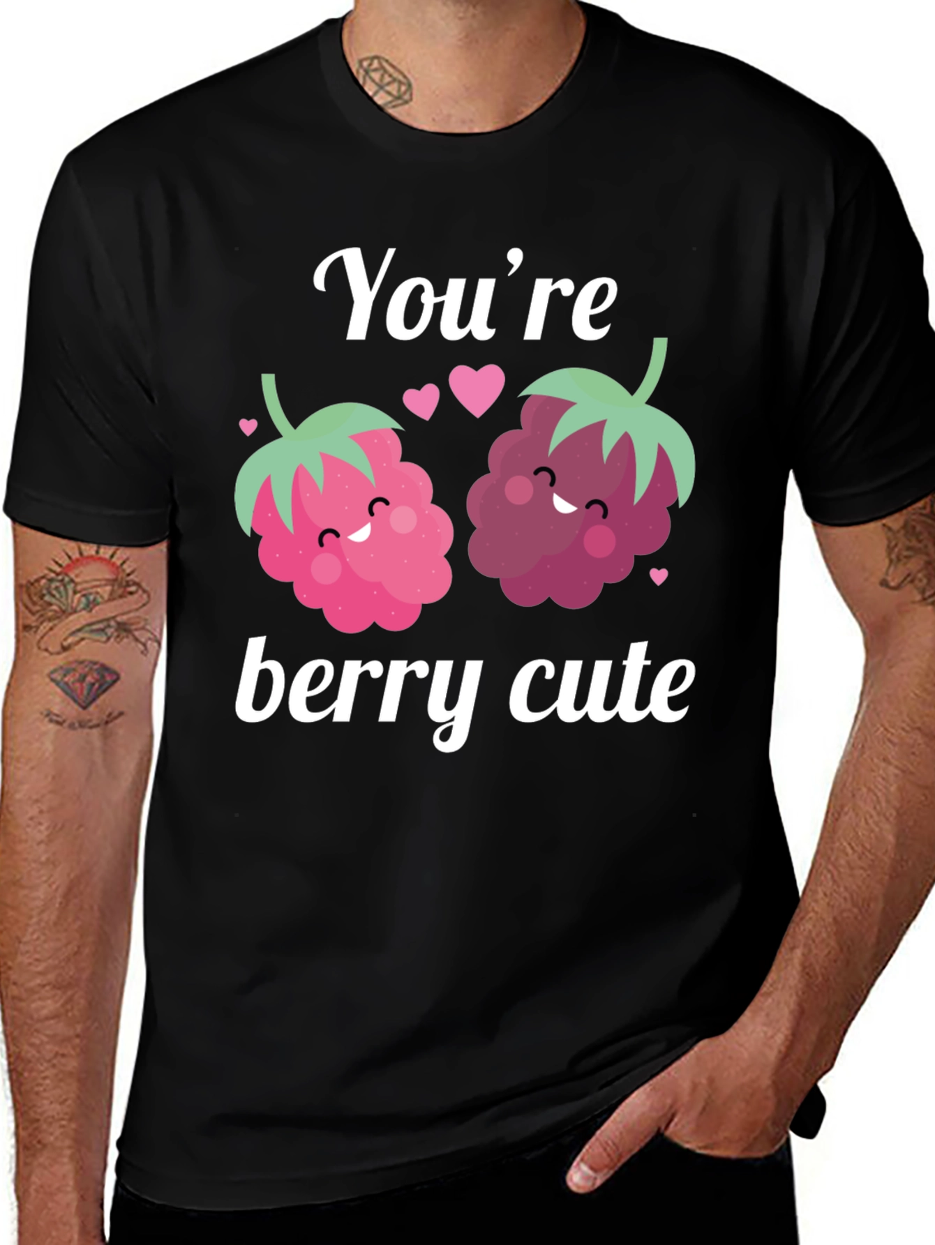 Youre Berry Cute Graphic Tee - Valentines Day Shirt
