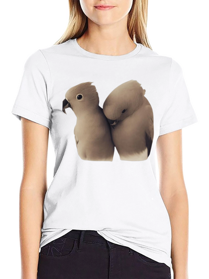 Loving Birds T-Shirt Soft Cotton Tee