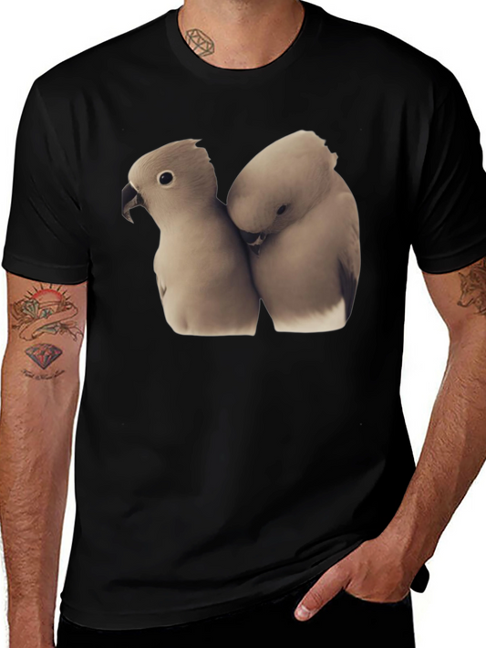 Loving Birds T-Shirt Soft Cotton Tee