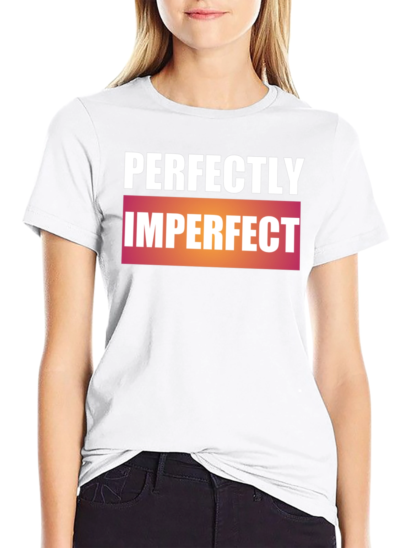 Perfectly Imperfect Graphic Print T-Shirt