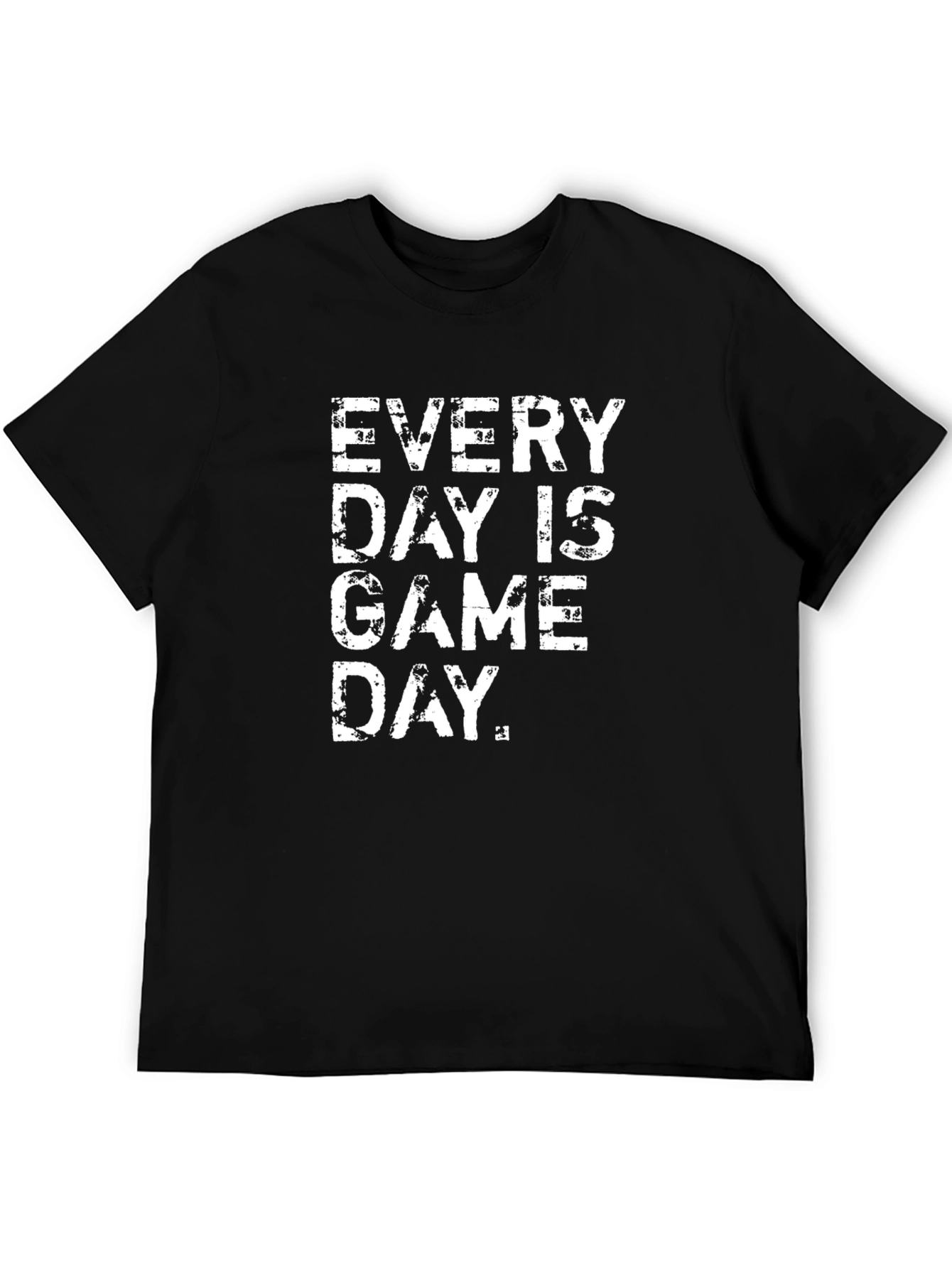 Every Day is Game Day Black Graphic T-Shirt