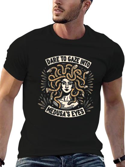 Medusas Eyes Graphic Tee - Dare to Gaze Into