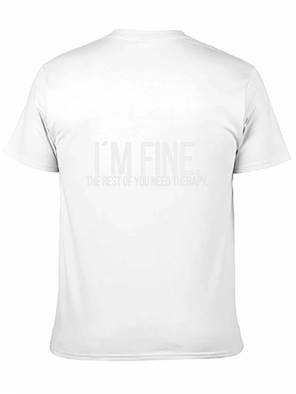 Im Fine Therapy Black T-Shirt