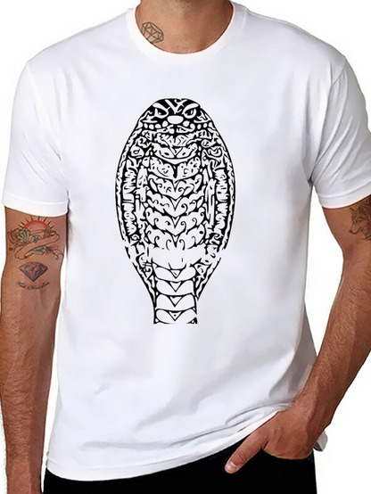 Mens Black Cobra Graphic Tee