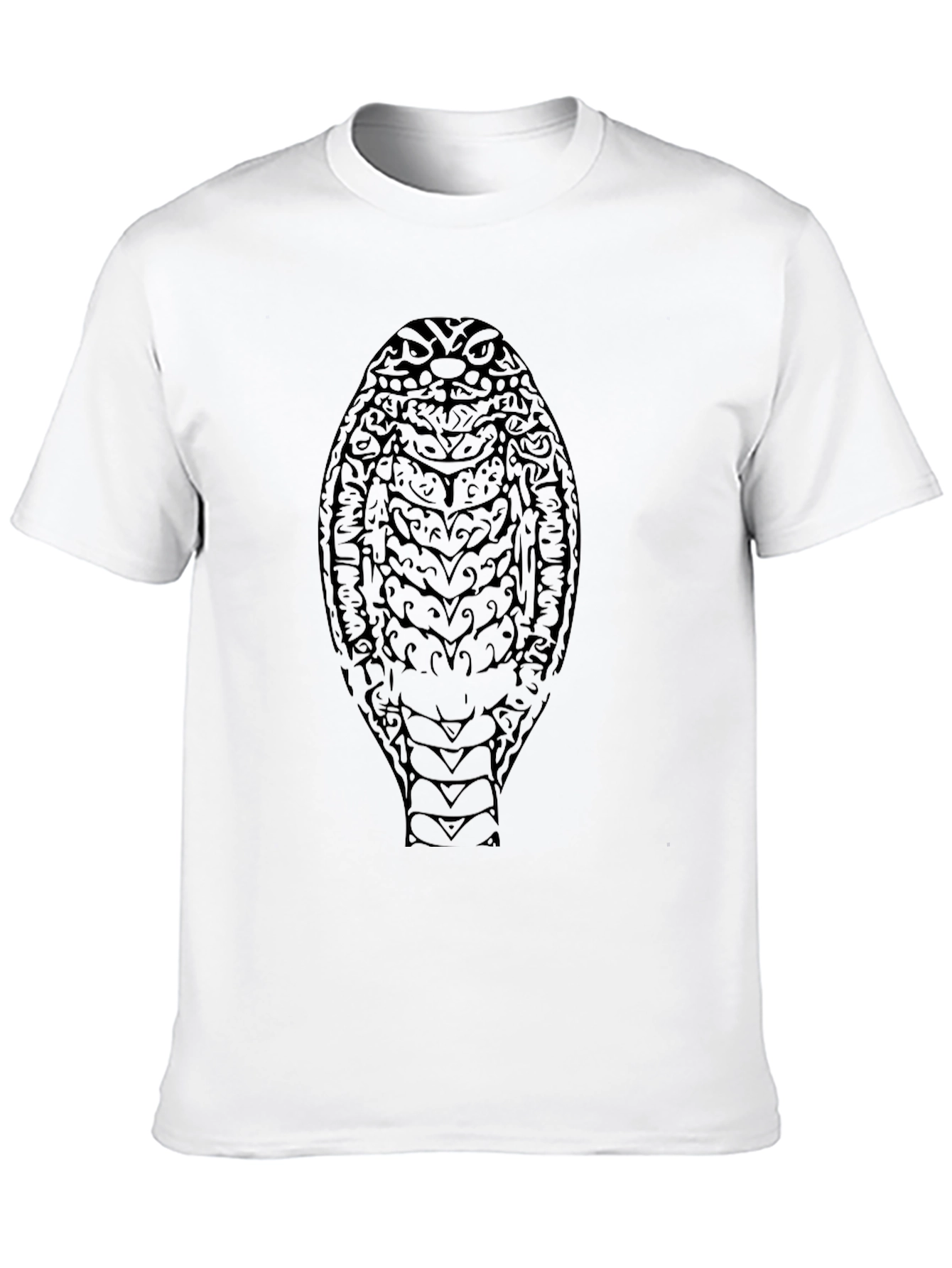 Mens Black Cobra Graphic Tee