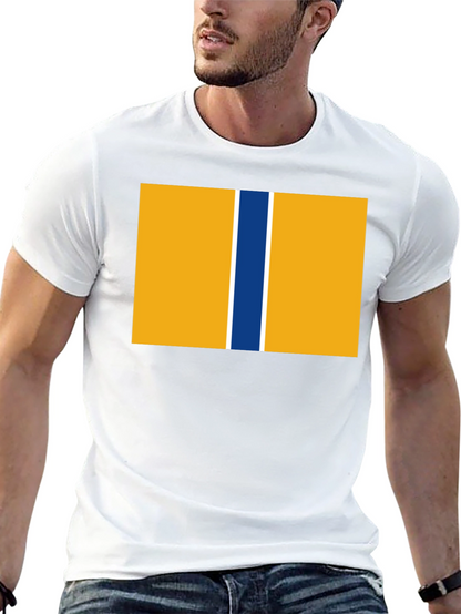 Striped Block Graphic Tee