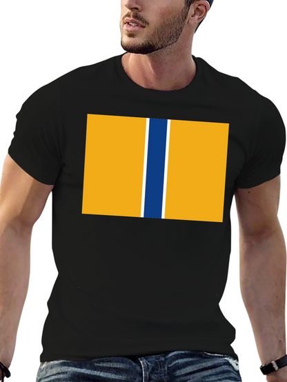 Striped Block Graphic Tee