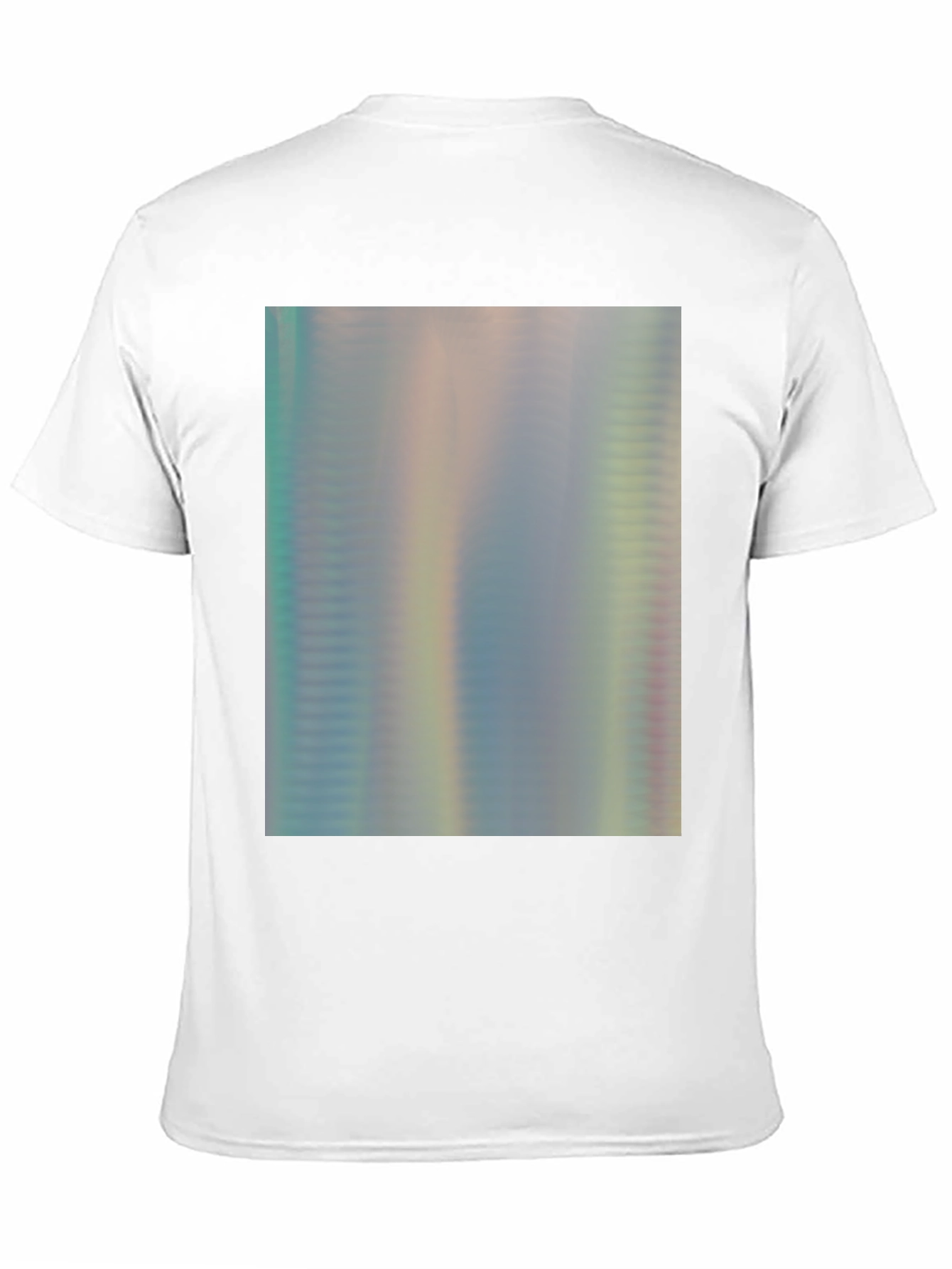 Iridescent Shimmer Tee - Abstract Pattern Soft Cotton T-Shirt