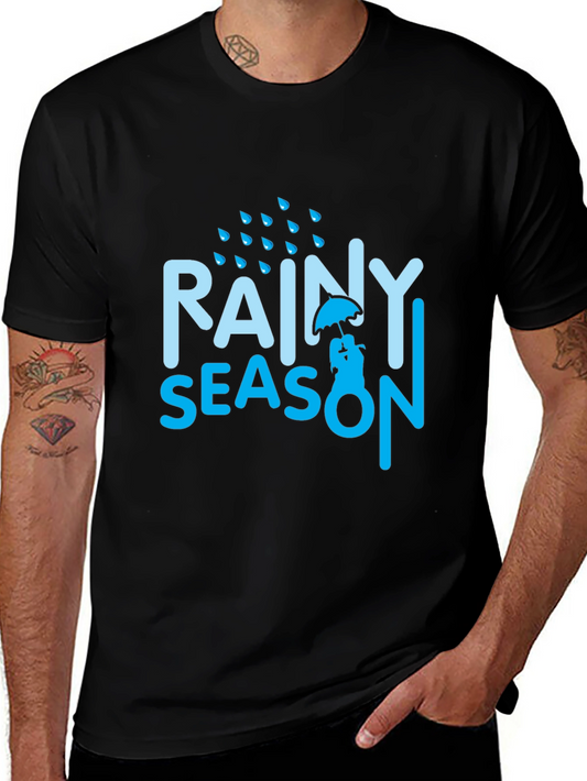 Rainy Season Graphic Tee - Black