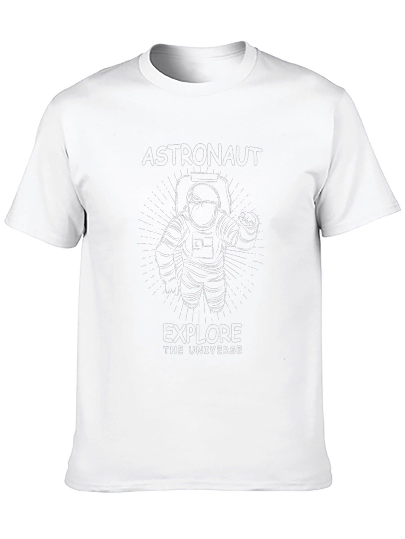 Astronaut Explore Universe Graphic T-Shirt