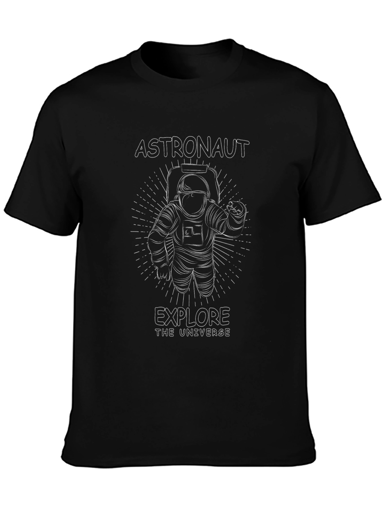 Astronaut Explore Universe Graphic T-Shirt