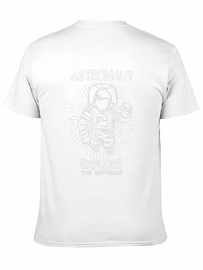 Astronaut Explore Universe Graphic T-Shirt