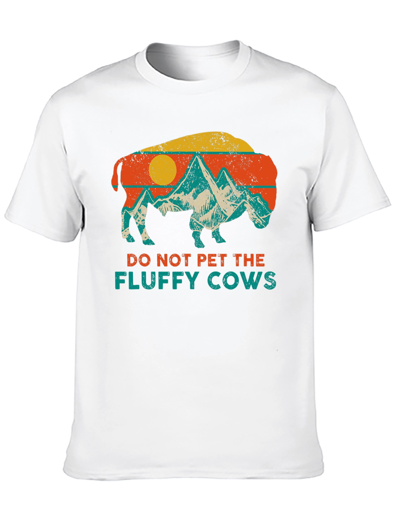 Do Not Pet The Fluffy Cows Graphic T-Shirt