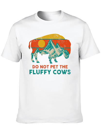 Do Not Pet The Fluffy Cows Graphic T-Shirt