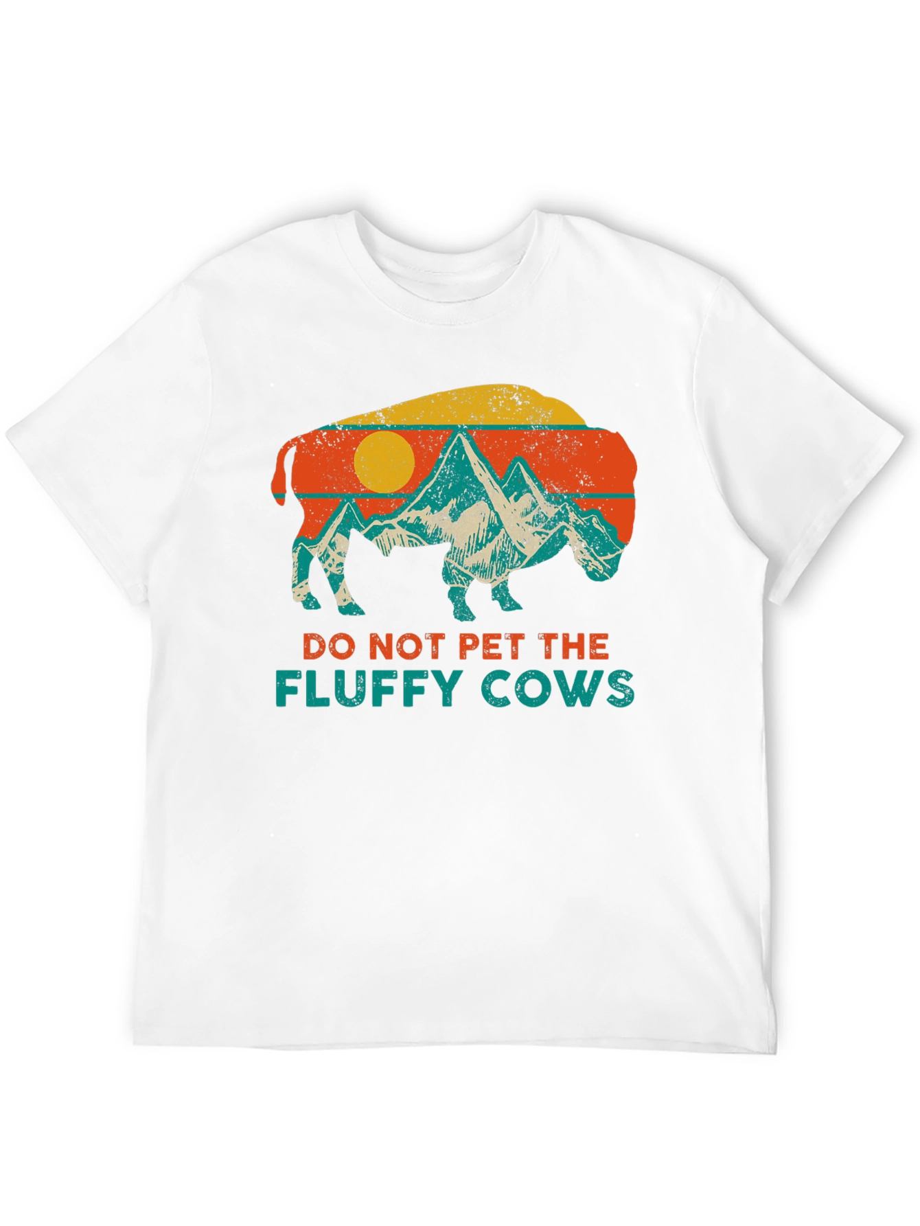 Do Not Pet The Fluffy Cows Graphic T-Shirt