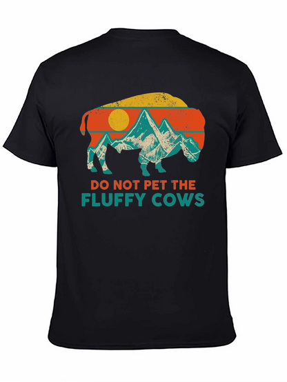 Do Not Pet The Fluffy Cows Graphic T-Shirt