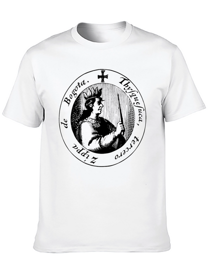 Bogota Zipa III Black Graphic T-Shirt