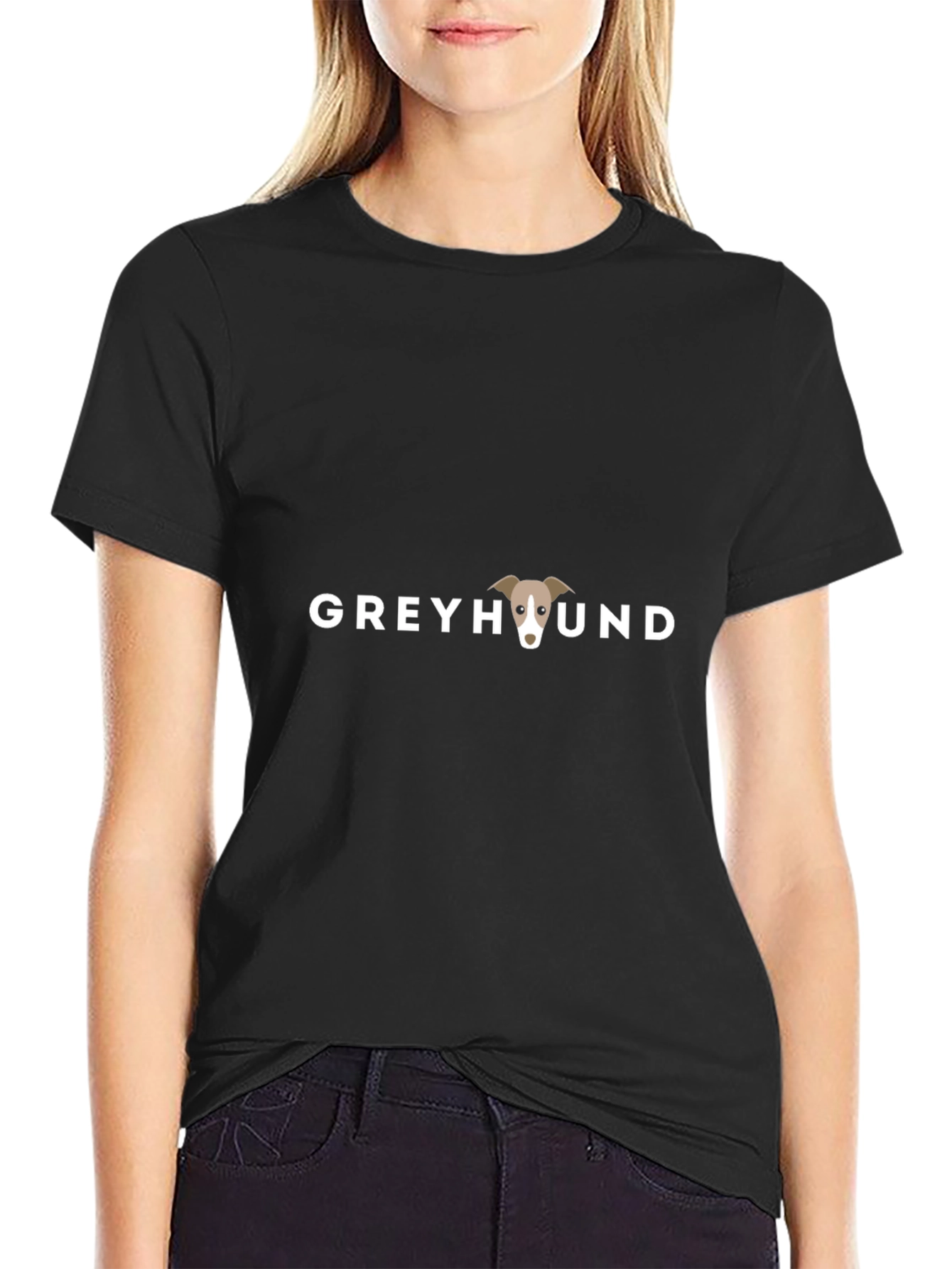 Greyhound Dog Graphic Tee - Stylish Comfort
