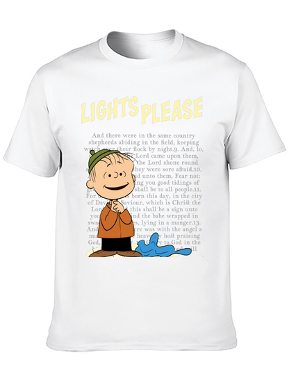 Lights Please Linus T-Shirt - Christmas Carol Tee