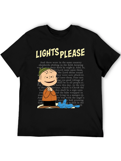Lights Please Linus T-Shirt - Christmas Carol Tee