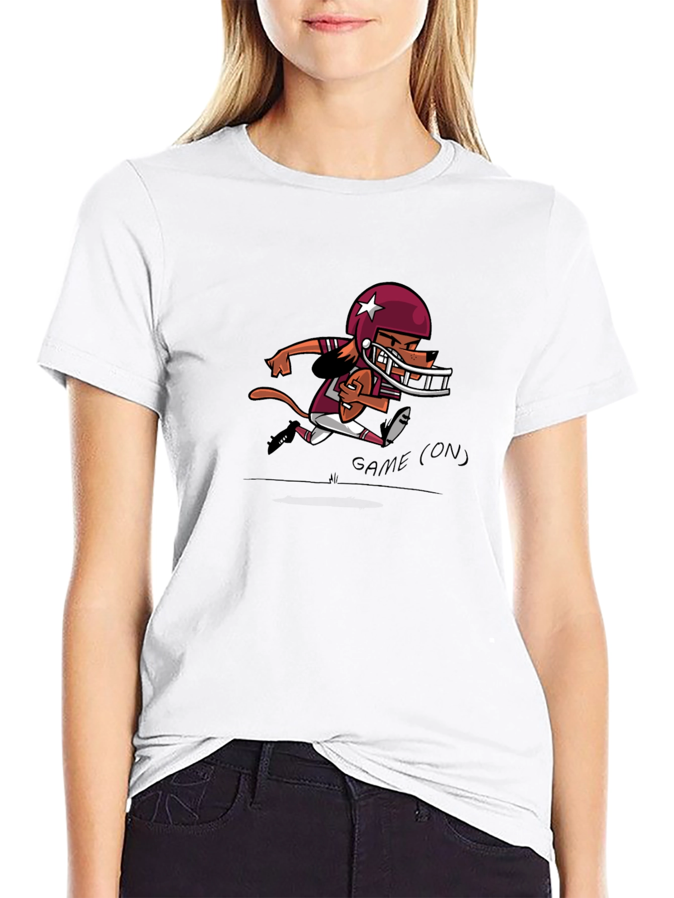 Dog Football Player T-Shirt