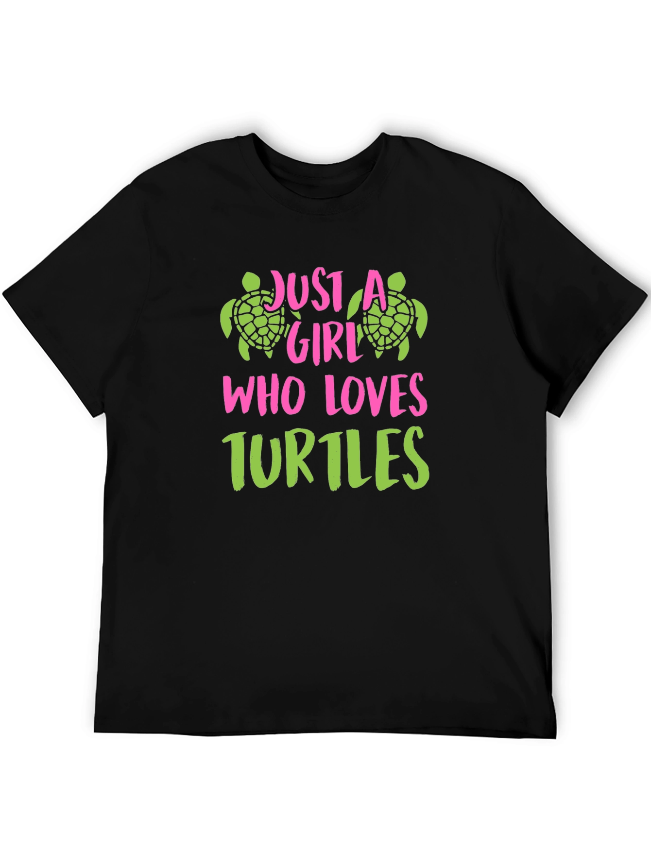 Just A Girl Who Loves Turtles Graphic T-Shirt