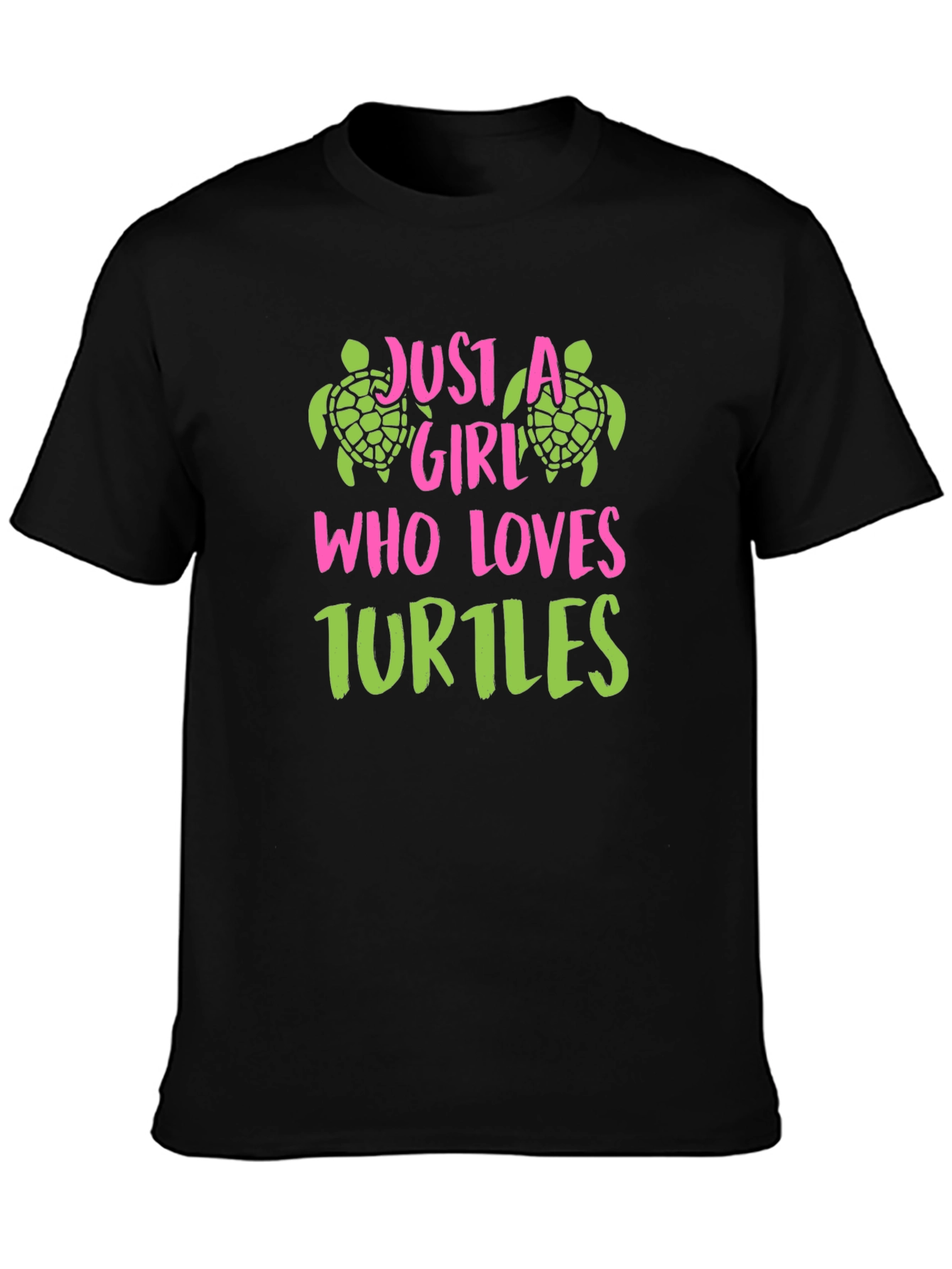 Just A Girl Who Loves Turtles Graphic T-Shirt