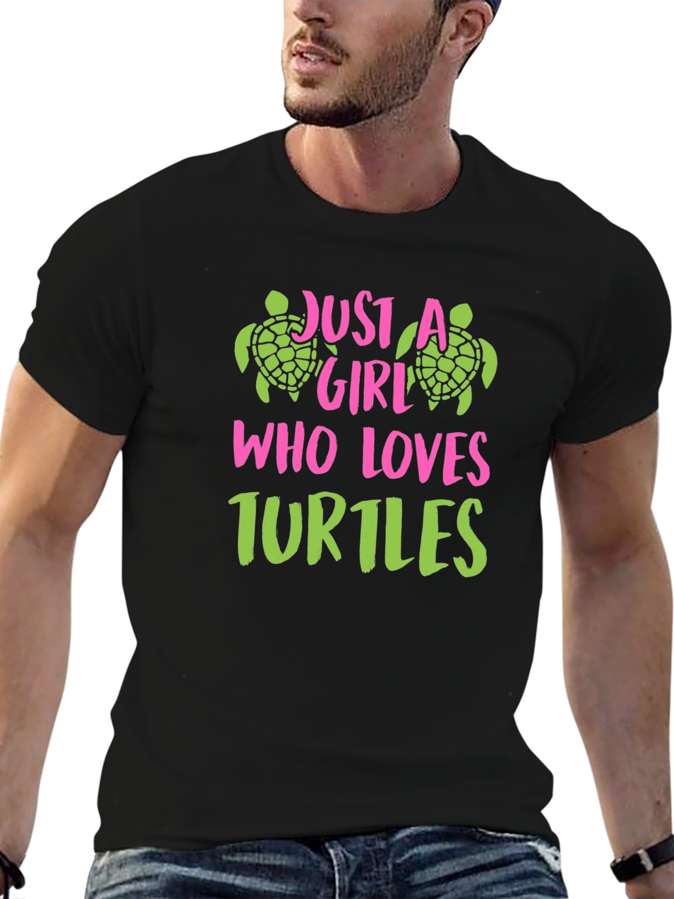 Just A Girl Who Loves Turtles Graphic T-Shirt