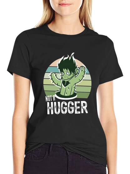 Not A Hugger T-Shirt Cactus Graphic Tee