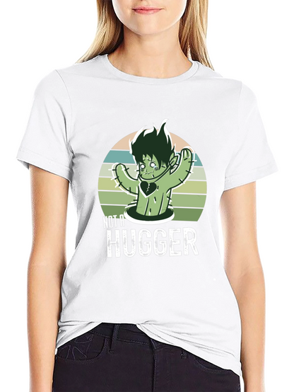 Not A Hugger T-Shirt Cactus Graphic Tee