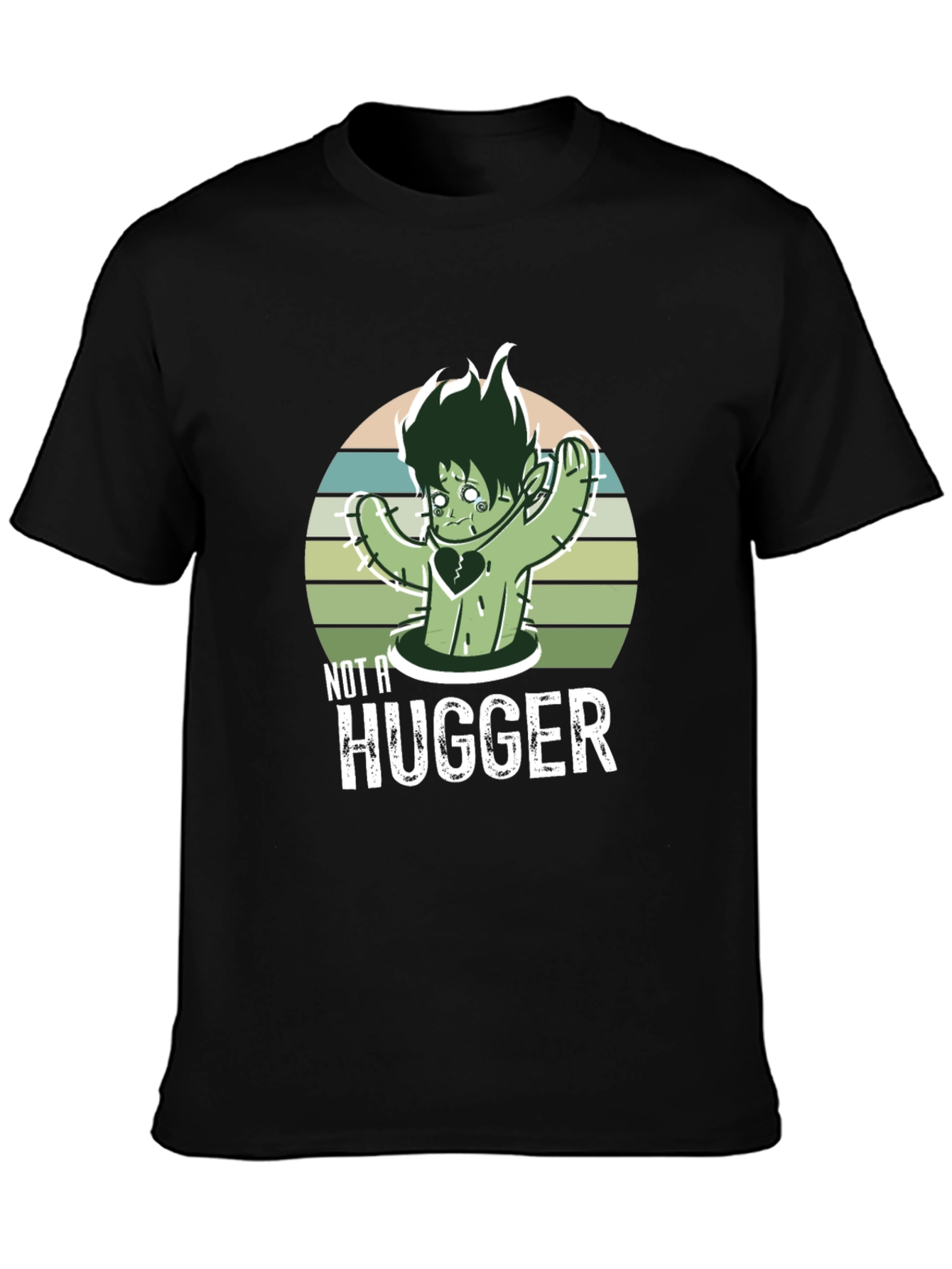 Not A Hugger T-Shirt Cactus Graphic Tee