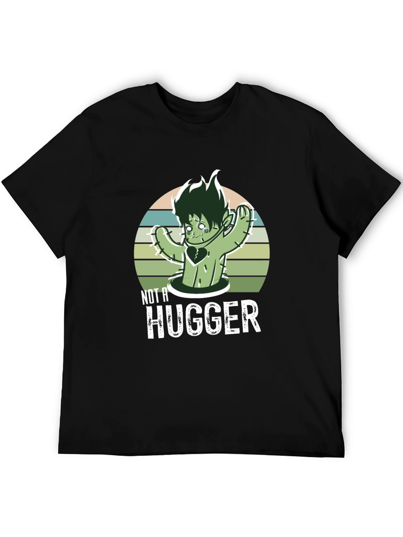 Not A Hugger T-Shirt Cactus Graphic Tee