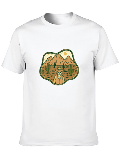 Desert Skull Cowboy Graphic T-Shirt