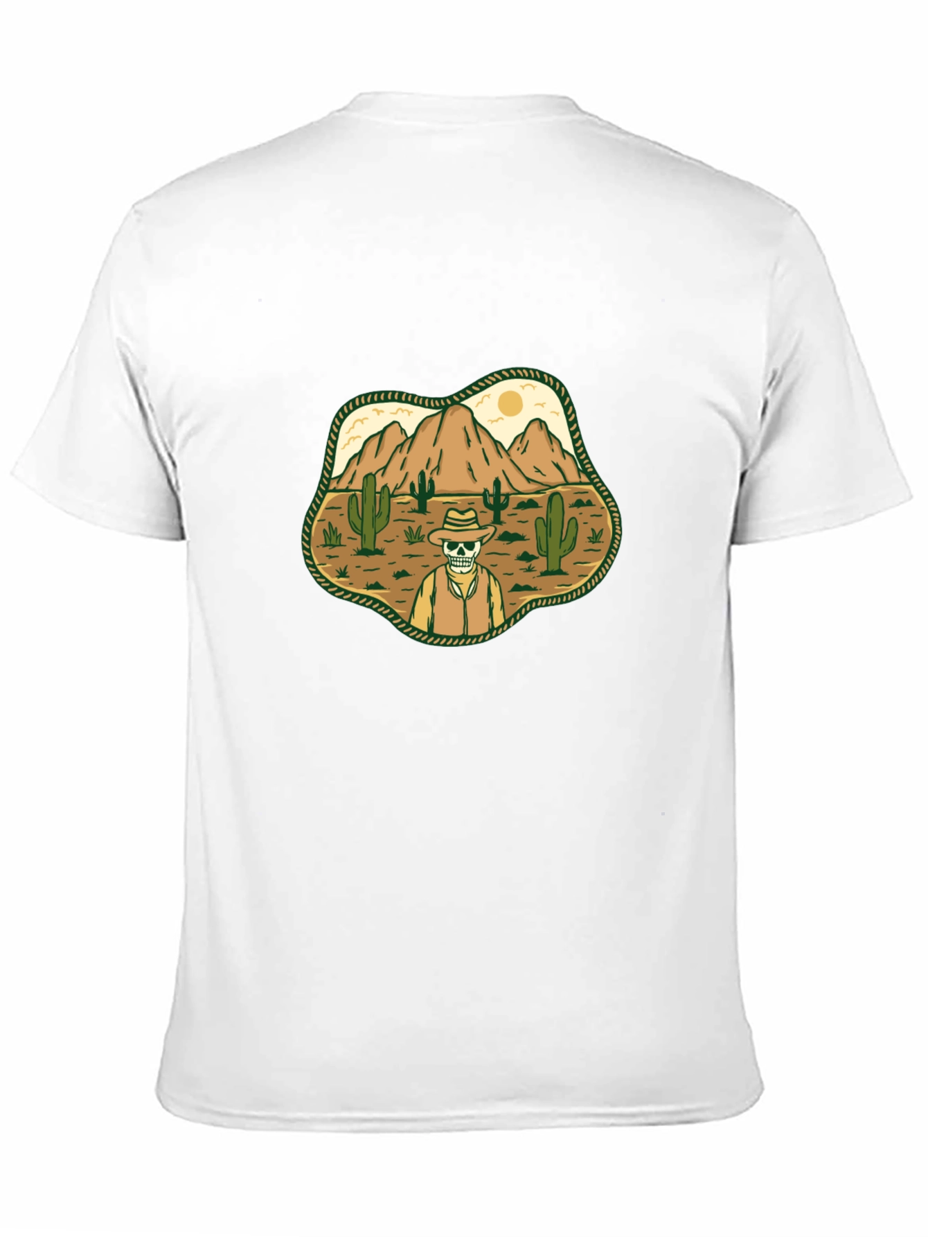 Desert Skull Cowboy Graphic T-Shirt