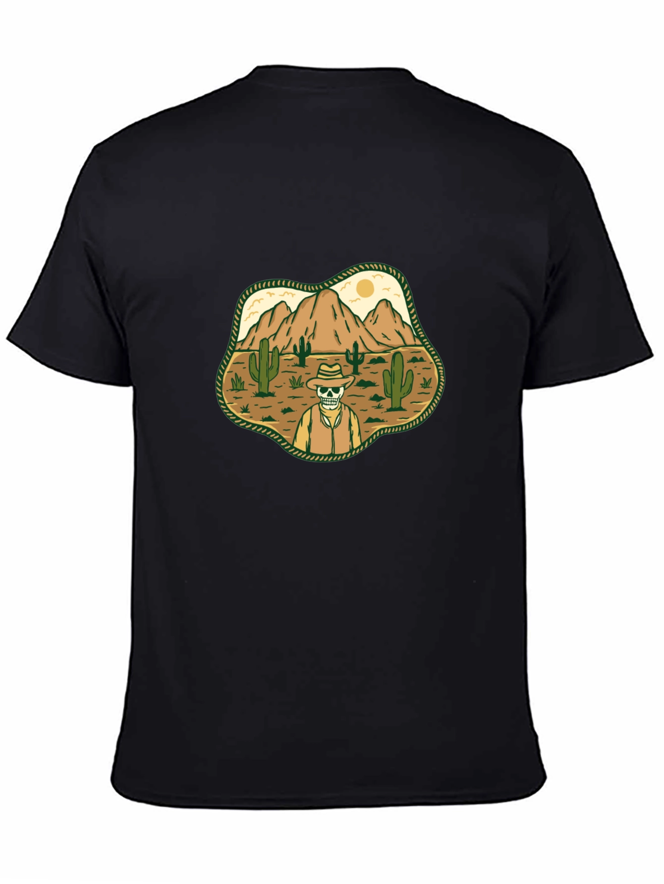 Desert Skull Cowboy Graphic T-Shirt
