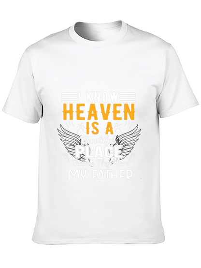 Heavenly Father Memorial Black T-Shirt