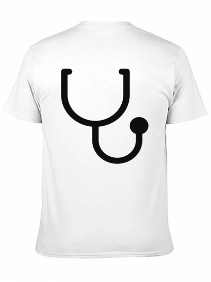 Stethoscope Graphic T-Shirt - Medical Theme Tee