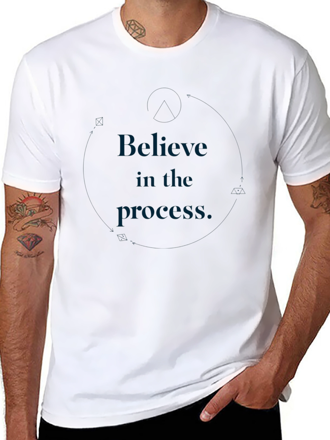 Believe in the Process T-Shirt - Motivational Design