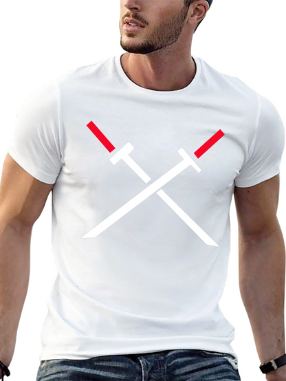 Crossed Swords Graphic Tee - Black