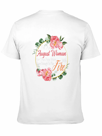 August Woman Floral Graphic T-Shirt